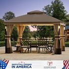 Outdoor Living Spaces 11 x13  Gazebo Outdoor With Led Lights Waterproof