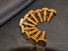 10-32-1 2  Brass Thumb Screws Lot Of 10 For Mechanical Assembly Applications