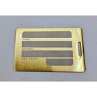 Vintage Usps Official 1992 Olympic Sponsor Brass Luggage Tag