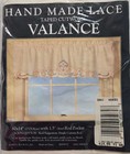 Vintage Nos Hand Made Lace Taped Cutwork Window Valance 60 x14  Disc  Wards
