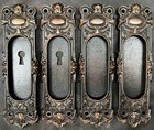 Chicago Flanders Pattern Double Pocket Door Set With Key  Sliding Door  1 Of 2 