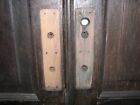 Antique 3 Paneled Oak Pocket Double Doors 96 X 62