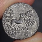 Roma Head Denarius 104bc Ancient Roman Republic Silver Coin Saturninus