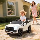 Licensed Chevrolet Tahoe Ride On Car W  Remote Control Lights  White