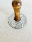 Nordic Ware Cookie Cast Stamp Diamond Print  Wood Handle 4   