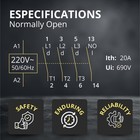 Mini Contactor 3-pole 220v Coil 20a Iec 690v For Hvac   Lighting Control