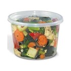 16oz Round Deli Food soup Storage Containers W  Lids Light Weight Clear Plastic