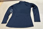 Nwt Youth Girls Gk Elite Fitted Quarter Zip Warm Up Jacket In Black