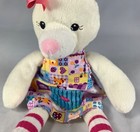 Mary Meyer 14    Bunny Rabbit Doll Plush Patchwork Dress Easter Stuffed Animal Euc
