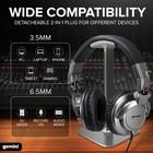 Gemini Professional Wired Dj Headphones     Over-ear Studio Headphones For Musi   