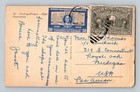 Vintage Port-au-prince Haiti Panorama Postcard 1949 Bicentennial Stamps