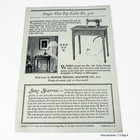 Vintage 1928 Singer Sewing Machine American Song Birds Card Song Sparrow Print
