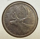 1957 Canada Quarter 25 Cents 0 800 Silver Coin - Might Be Cleaned-   1239 