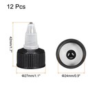 12 X Twist Top Cap 24 410 Black Dispensing Squeeze Bottle Replacement Cap