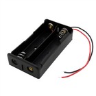 2s Battery Holder Case Clip Box  For 2x 18650 8v Li-ion With 6  Wire Leads Usa