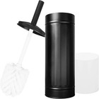 Autumn Alley Black Toilet Brush With Holder   Farmhouse Bathroom Accessory