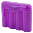 Two  2  Ebc Battery Aa Aaa Purple Plastic Battery Storage Case Holder Box