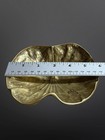 Vtg Virginia Metalcrafters Solid Brass Lotus Leaf Dish Trinket Tray 1948 Hansen