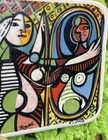Picasso Art Glass Drink Bar Coffee Table Coasters Set Of 3 As Is Vintage Decor