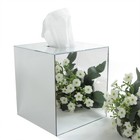 Jackcubedesign Overall Acrylic Mirror Square Tissue Box Cover Holder N