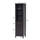 Ivintatall Bookshelf With Storage  5-tier Modern Bookcase For Living Room Office