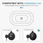 Domas Tens Electrode Pads  compatible With Powerdot 2 0 Cable Connector     
