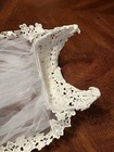 Vtg Bridal Wedding Veil Fingertip 43    Length Floral Headpiece