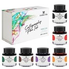 6 Colors Calligraphy Pen Ink  Dip Pen Ink Set Non-carbon Drawing Writing Art 
