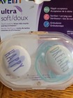 New Philips Avent Ultra Soft Pacifier 0-6m Flexfit Shield Blue   White W case 