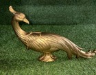 Vtg Syroco Gilt Gold Peacock Bird Figurines  3  Home Decor Hollywood Regency Mcm