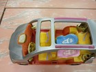 Fisher Price Loving Family Silver Minivan Van 2007 Musical Incomplete Tested 