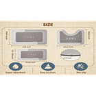 3pcs Bathroom Rugs Set Super Absorbent Quick-dry Bath Mat With Non-slip Backing