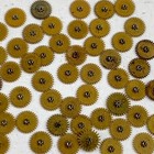 25 Watch Gears Gold 3 7mm Steampunk Part Watchmaker Altered Art Lot Tiny Vintage