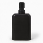 Kitchen Soap Dispenser Ceramic Pump Sponge Holder Sink Caddy Black