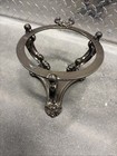 Vintage Godinger Silver Art Co  Three Footed Floating Orb Candle Holder Stand