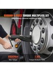 1 Inch Set  1 64 Ratio Max 6800n m  Lug Nut Remover With 8 Sockets 24-38mm