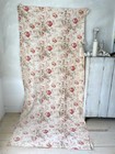 Antique Faded Floral Print Cotton Large Scale Roses 1900 French Vintage Rose Ro