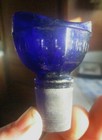 Nice Cobalt Blue Wyeth Collyrium Eye Cup Stopper 1905 Era Dug In Video L  k