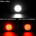 Pack Of 4 4 Inch Led Round Trailer Lights - 24 Led Red Stop turn Signal Tail Li