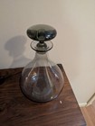 Mid Century Smokey Holmegaard Art Glass Decanter Designed By Per Lutken