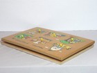 2 Vtg Fisher Price Wood Board Peg Puzzles Vehicles 520 Nursery Rhymes 510