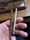 Vtg 1960 s  Enamel Floral Cloisonn   Asian Chopsticks Two Sets  One Broken In Box