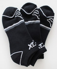 Fox Racing Tech No Show Socks 3 Pack Men s L xl Black grey