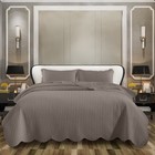 Luxurious Embossed Bedspread Reversible Plush Coverlet Soft Quilt Summer Bedding