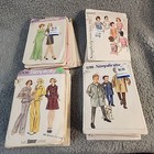 Vintage 60s 70s Sewing Pattern Lot Of 40 Simplicity  Cut   Uncut As Is