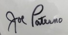 Joe Paterno Signed autographed Mini Speed Football Helmet Penn State Jsa 212354