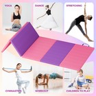 Gymnastics Mat 6x2ft Exercise Mat Gym Mat Aerobics Workout Foldable Tumbling Mat