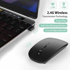 Wireless Bluetooth Mouse 2 4ghz Usb Optical Ergonomic 1600 Dpi Pc Laptop Us
