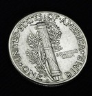 1944-d Mercury Dime   90  Fully Separated Horizontal Bands   Bu  inventory A 