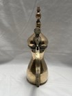 Vintage Brass Saudi  Dallah Coffee Pot     Handcrafted 1980s Arabic Middle Eastern